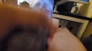 « OH IM GOING TO FUCKING CUM » loud sexy grunting moaning cumshot to cum too.